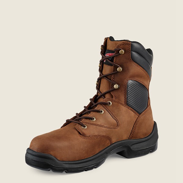 Red Wing Mens Flexbond - 8-inch Toe Metguard - Safety Boots Brown - 5479MNIWT